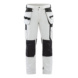 Pantalón de pintor elástico en 4D 1079 1645 - Pantalón pintor elástico en 4 direcciones Blanco/Gris oscuro 1079 1645 1098 D104 - 1
