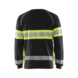 Camiseta de manga larga de HV 3510 1030 - Camiseta de manga larga de alta visibilidad Negro/Amarillo 3510 1030 9933 4XL - 2