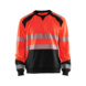 Sudadera de alta visibilidad 3541 2528 - Sudadera de alta visibilidad Rojo/negro 3541 2528 5599 XS - 1