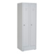 Spinde Basic - Stahlspind 2 Abteile (HxBxT) 1800x600x500 mm lichtgrau - 3