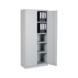 Fl&uuml;gelt&uuml;rschr&auml;nke Basic - Stahlschrank 1800x800x380 mm lichtgrau - 2