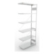 Steckregale S3 verzinkt, einzeilig - S3 CLIP 230 Steck-Anbauregal 2500x1000x400 mm vzk mit 6 B&ouml;den - 2
