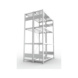 Steckregale S3 verzinkt, doppelzeilig - S3 CLIP 230 DGR 2000x1300x1000 mm vzk. - 2
