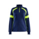 Damen Sweatshirt mit HiVis 3566 1158 - Damen Sweatshirt mit High Vis Marineblau/ High Vis Gelb 3566 1158 8933 XL - 1