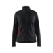 Damen Microfleece-Jacke 4766 1010 - Damen Microfleece-Jacke Schwarz/Rot 4766 1010 9956 L - 1