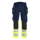 Damenhose High Vis 4-Wege-Stretch 7025 1648 - Damenhose High Vis 4-Wege-Stretch Marineblau/ High Vis Gelb 7025 1648 8933 D21 - 1