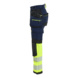 Damenhose High Vis 4-Wege-Stretch 7025 1648 - Damenhose High Vis 4-Wege-Stretch Marineblau/ High Vis Gelb 7025 1648 8933 D21 - 3