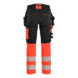 Damenhose High Vis 4-Wege-Stretch 7025 1648 - Damenhose High Vis 4-Wege-Stretch Schwarz/High Vis Rot 7025 1648 9955 D19 - 2