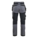  - Damen Handwerkerhose mit Stretch Mittelgrau 7132 1832 9600 D23 - 2
