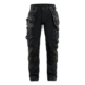  - Damen Handwerkerhose mit Stretch Schwarz 7132 1832 9900 C36 - 1