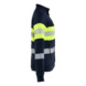  - Da Multin Sweatshirt HiVis Reißvers. Marineblau/HiVis Gelb 3472 1762 8933 XXXL - 2