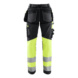  - Damen High Vis Bundhose mit Stretch Schwarz/Gelb 7196 1370 9933 D25 - 2