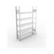 Büro-Steckregale S3 verzinkt, einzeilig - S3 Büro Steck GR 1850x1250x300 verzinkt - 2
