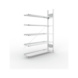 Büro-Steckregale S3 verzinkt, einzeilig - S3 Büro Steck AR 1850x1250x300 verzinkt - 1