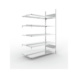 Büro-Steckregale S3 verzinkt, doppelzeilig