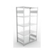 Steckregale S3 verzinkt, einzeilig - S3 CLIP 230 Steck-Grundregal 2000x1000x600 mm vzk. mit 5 B&ouml;den - 2
