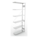 Steckregale S3 verzinkt, einzeilig - S3 CLIP 230 Steck-Anbauregal 2500x1000x300 mm vzk mit 6 Böden - 2