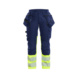Damen High Vis Hose Stretch 7030 1149 - Damen High Vis Hose Stretch Marineblau/ High Vis Gelb 7030 1149 8933 C36 - 1