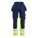 Damen High Vis Hose Stretch 7030 1149 - Damen High Vis Hose Stretch Marineblau/ High Vis Gelb 7030 1149 8933 C36 - 2