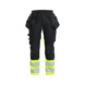 Damen High Vis Hose Stretch 7030 1149 - Damen High Vis Hose Stretch Schwarz/High Vis Gelb 7030 1149 9933 C38 - 1