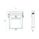PORTADOCUMENTOS RECTANGULAR PLANO 330X65X385 MM - DOCUMENT HOLDER PLAIN RECTANGULAR 330X65X385 MM - 2