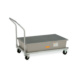 Fahrbare Auffangwannen aus GFK - Fahrbare Auffangwanne GFK f&uuml;r 2x 200l Fass; 1520x860x1080mm (LxBxH) - 1