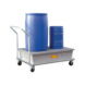 Fahrbare Auffangwannen aus GFK - Fahrbare Auffangwanne GFK f&uuml;r 2x 200l Fass; 1520x860x1080mm (LxBxH) - 2