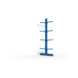 Kragarmregale MS doppelseitig - Kragarm-Anbauregal MS Light doppelseitig 2500x1000x800 mm (HxBxT) RAL 5010 - 3