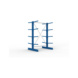 Kragarmregale MS doppelseitig - Kragarm-Grundregal MS Light doppelseitig 2000x1300x1000 mm (HxBxT) RAL 5010 - 1