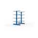 Kragarmregale MS doppelseitig - Kragarm-Grundregal MS Light doppelseitig 2000x1300x1000 mm (HxBxT) RAL 5010 - 3