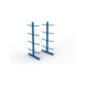 Kragarmregale MS doppelseitig - Kragarm-Grundregal MS Light doppelseitig 2500x1300x1200 mm (HxBxT) RAL 5010 - 2