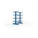 Kragarmregale MS doppelseitig - Kragarm-Grundregal MS Medium doppelseitig 2000x1300x800 mm (HxBxT) RAL 5010 - 3