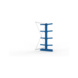 Kragarmregale MS doppelseitig - Kragarm-Anbauregal MS Medium doppelseitig 2000x1300x800 mm (HxBxT) RAL 5010 - 3