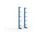 Kragarmregale MS einseitig - Kragarm-Grundregal MS Light einseitig 3000x1000x400 mm (HxBxT) RAL 5010 - 1