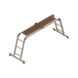 Vielzweckleitern - Alu-Vielzweckleiter mit Arbeitsplattform 4 x 3 Sprossen - 3