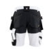 1772 1832 Malershorts Stretch - MALERSHORTS STRETCH Wei&szlig;/Schwarz 1772 1832 1099 C56 - 2