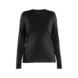 Damen Langarmshirt Merino 3539 1743 - Damen Langarm-T-Shirt aus Merinowolle Schwarz 3539 1743 9900 S - 1