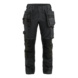 Damen Handwerkerhose mit Stretch 7132 1141  - HANDWERKERHOSE STRETCH F&Uuml;R DAMEN Schwarz 7132 1141 9900 C52 - 1