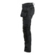 Damen Handwerkerhose mit Stretch 7132 1141  - HANDWERKERHOSE STRETCH F&Uuml;R DAMEN Schwarz 7132 1141 9900 C52 - 3
