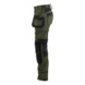 Damen Handwerkerhose mit Stretch 7132 1832 - Damen Handwerkerhose mit Stretch Waldgr&uuml;n/Schwarz 7132 1832 4298 C44 - 3