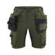 Damen Handwerkershorts Stretch 7133 1832 - Damen Handwerkershorts Stretch Waldgr&uuml;n/Schwarz 7133 1832 4298 C44 - 1