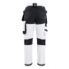 Damen Malerhose Stretch 7232 1832 - DAMEN MALERHOSE STRETCH Wei&szlig;/Schwarz 7232 1832 1099 C34 - 2