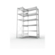 Eckregale - CLIP 150 Eck-Grundregal 2500x1000x500 mm verzinkt mit 12 Böden - 3