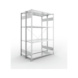 Steckregale S3 verzinkt, doppelzeilig - S3 CLIP 150 DGR 2000x1300x800 mm vzk. - 1