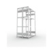 Steckregale S3 verzinkt, doppelzeilig - S3 CLIP 150 DGR 2000x1300x800 mm vzk. - 2