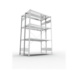 Steckregale S3 verzinkt, doppelzeilig - S3 CLIP 150 DGR 2000x1300x800 mm vzk. - 3