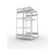 Steckregale S3 verzinkt, doppelzeilig - S3 CLIP 150 DGR 2000x1300x1000 mm vzk. - 3