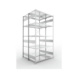 Steckregale S3 verzinkt, doppelzeilig - S3 CLIP 150 DGR 2500x1300x1200 mm vzk. - 1