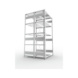 Steckregale S3 verzinkt, doppelzeilig - S3 CLIP 150 DGR 2500x1300x1200 mm vzk. - 3
