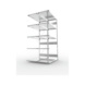 Steckregale S3 verzinkt, doppelzeilig - S3 CLIP 150 DAR 2500x1300x1200 mm vzk. - 3